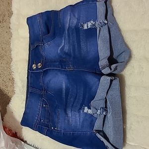 Blue jeans shorts